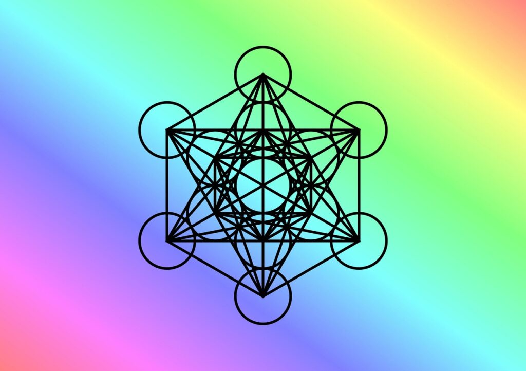 metatron cube, geometric, symbol